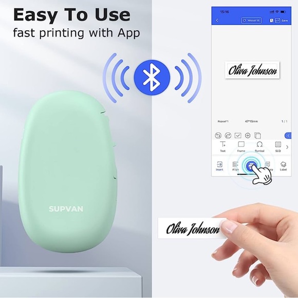 Supvan Label Printer. Wireless Connection. Easy to handle. - Picture 2 of 8